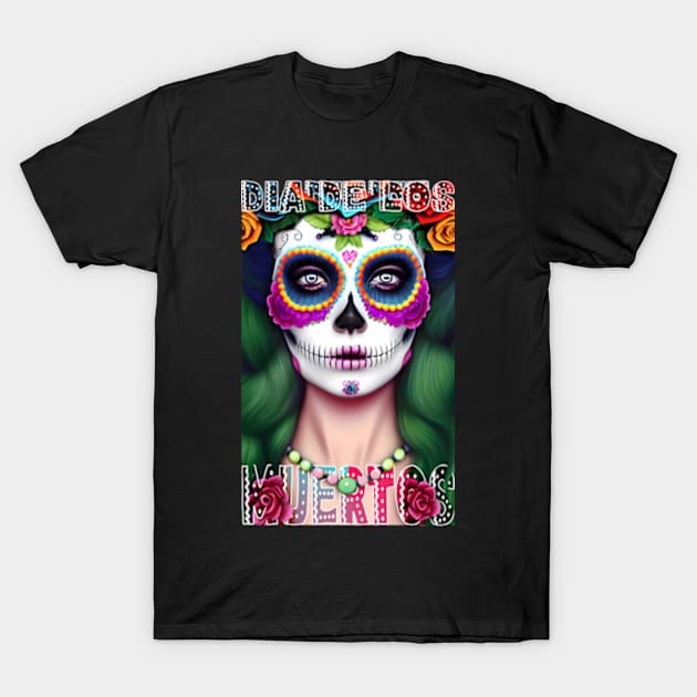 Dia De Los Muertos, day of the dead. T-Shirt by AISHOPPE